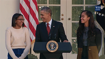 barack obama thanksgiving GIF