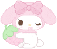 My Melody Pixel Sticker
