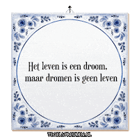 Hoop Ontspanning Sticker by Tegelspreuken.nl