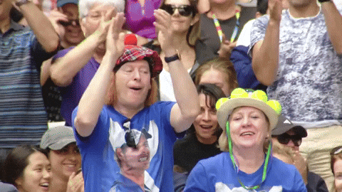 Come On Clapping GIF by Australian Open