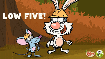 pbskids nice team good job high five GIF