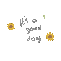 Good Day Flower Sticker