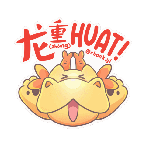 Huat Dragonyear Sticker