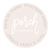 PerchHandmade learn tutorial howto perchhandmade Sticker