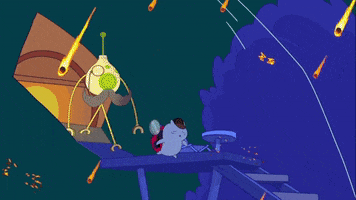 scared snow GIF by Cartoon Hangover