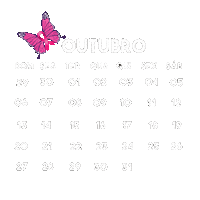 October Month Sticker