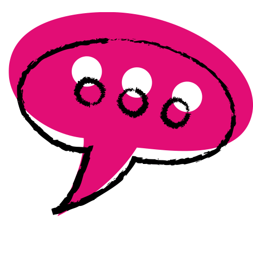 les-semillantes giphyupload rose dialogue bulle Sticker