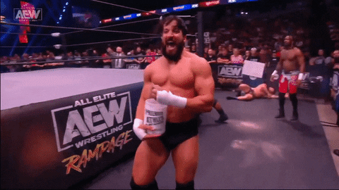 eyecarumba giphyupload aew all elite wrestling protein powder GIF
