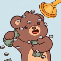 Im Rich Teddy Bear GIF by BEARISH