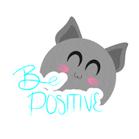lirely_art cat motivational tierno gatito Sticker