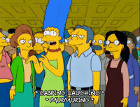 marge simpson laughing GIF