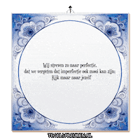 Ontspanning Reflectie Sticker by Tegelspreuken.nl