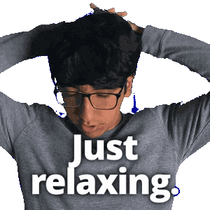 Relaxed Take It Easy Sticker