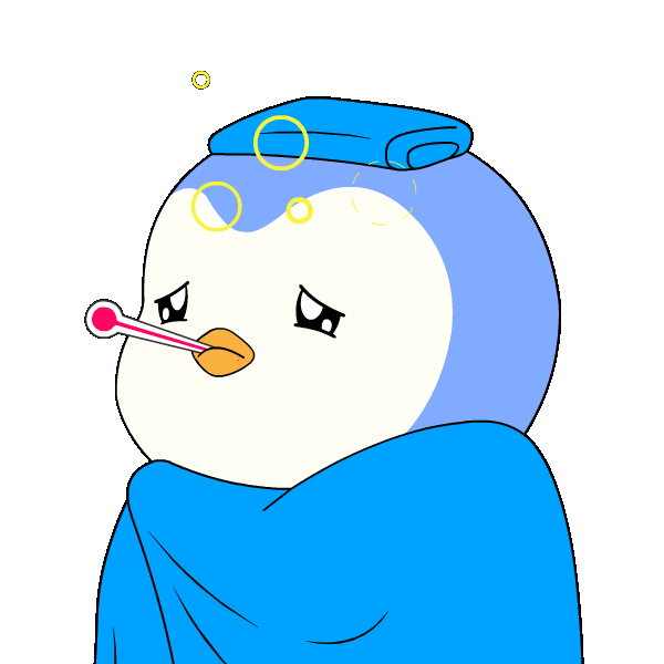 Sick Get Well Soon Sticker by Pudgy Penguins