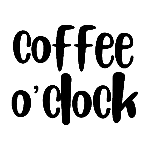 trendizbiz coffee coffee time coffee oclock black text Sticker