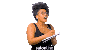 woman studying Sticker by Salon Line