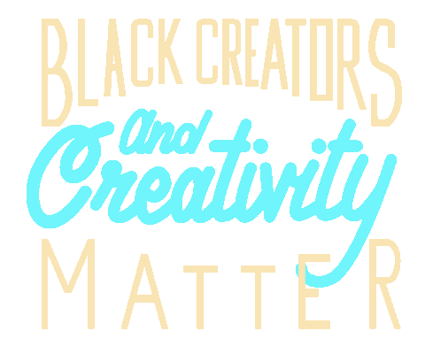 Black Lives Matter Lettering Sticker by NdubisiOkoye