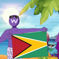 Guyana Flag Bandera GIF