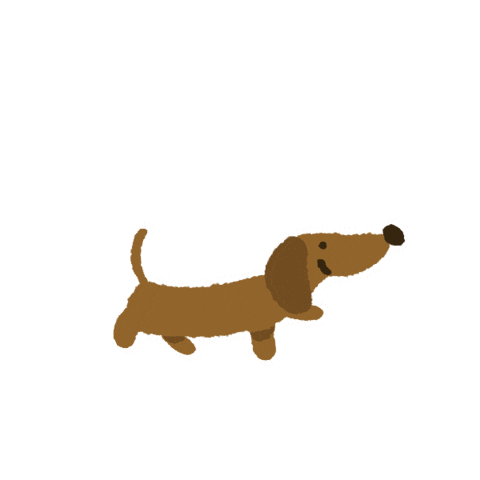 Petitgravier walking daschund teckel petitgravier Sticker