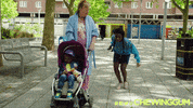 michaela coel dancing GIF by Chewing Gum Gifs