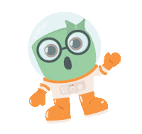Space Waving Sticker by Glo Pals