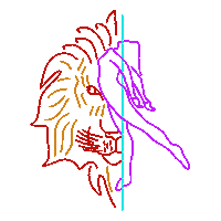 Movinglions_polefitness lion poledance polefitness movinglions Sticker