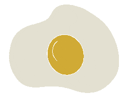 adriannadomingo breakfast egg yolk fried egg Sticker
