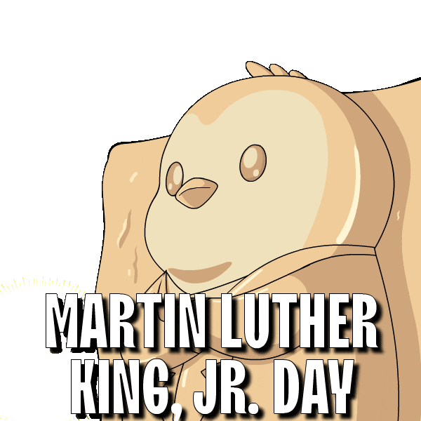 Martin Luther King Jr Penguin Sticker by Pudgy Penguins