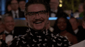 Laughing And Crying Pedro Pascal GIF by Golden Globes