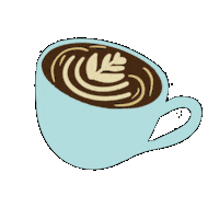natashareddystudio coffee morning cafe latte Sticker