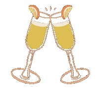 natashareddystudio cheers brunch mimosas natashareddystudio Sticker