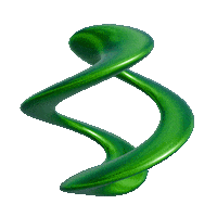 digichel green abstract spin slime Sticker