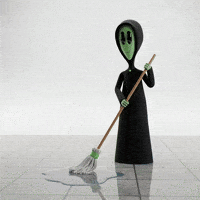 I Got It Cleaning GIF by Lonely Aliens