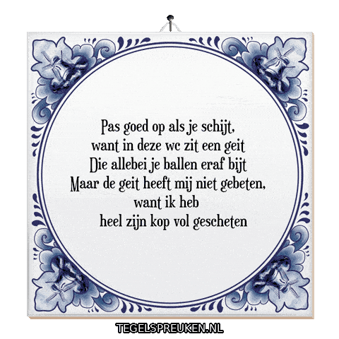 Nl Gezelligheid Sticker by Tegelspreuken.nl