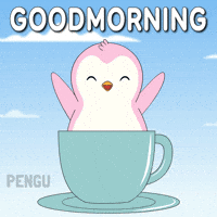 Good Morning Spinning GIF by Pudgy Penguins