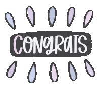 Congratulations Congrats Sticker by The Maker's Mind