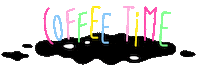 coffee time Sticker by lula dmitrieva