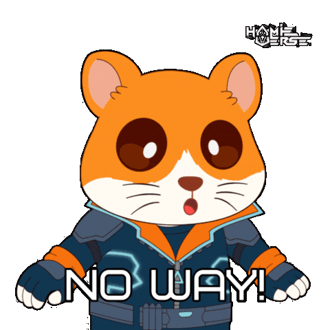 No Way Lol Sticker by Hamieverse