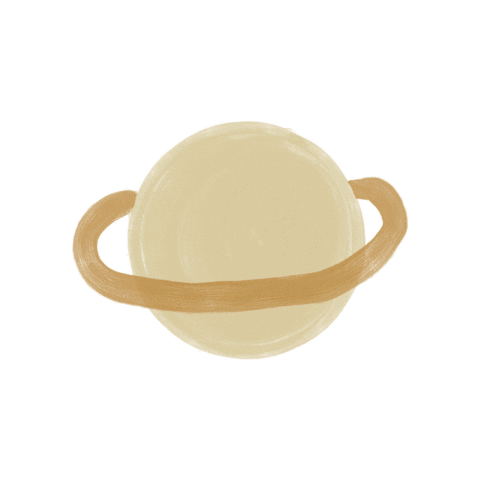 Planet Saturn Sticker