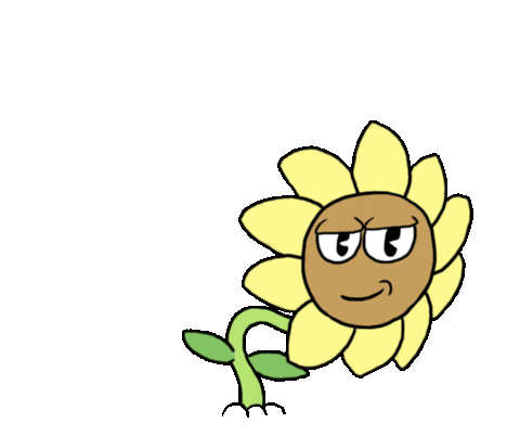 Happy Sun Flower Sticker by Santiagoz_Arts