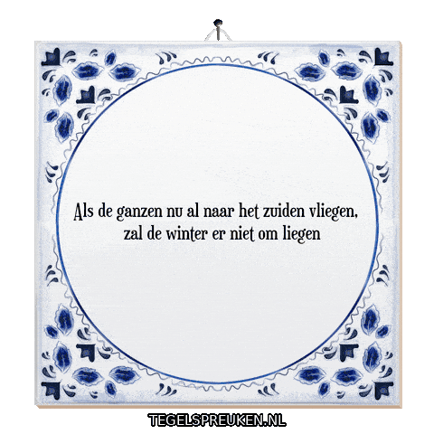 Winter Humor Sticker by Tegelspreuken.nl