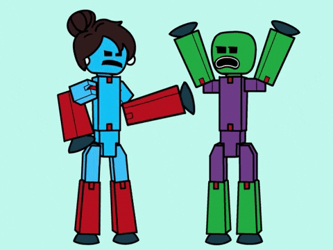 Over It Lol GIF by Stikbot