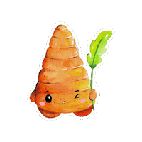 Illustration Vegan Sticker