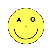 angelsandoutcasts smile smiley face a o angels and outcasts Sticker