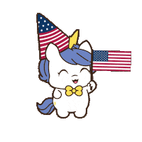 Independence Day Celebration Sticker by Brave Unicorn