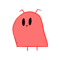 Happy Cute Alien Sticker