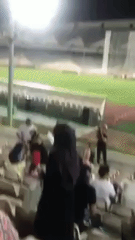Female Football Fans Watch Iran World Cup Match in Tehran Stadium