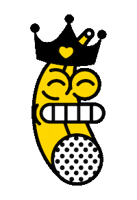 Banana Cianomagenta Sticker