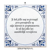 Internet Respect Sticker by Tegelspreuken.nl