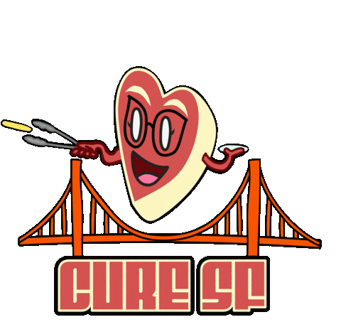 San Francisco Heart Sticker by mackelangelo